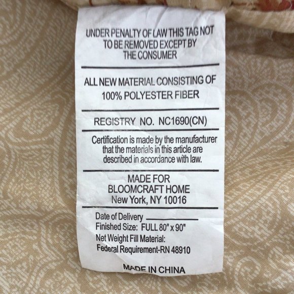 Chris Madden - Full Size Double Sided Floral Print Comforter & Pillow Sham - Picture 7 of 8